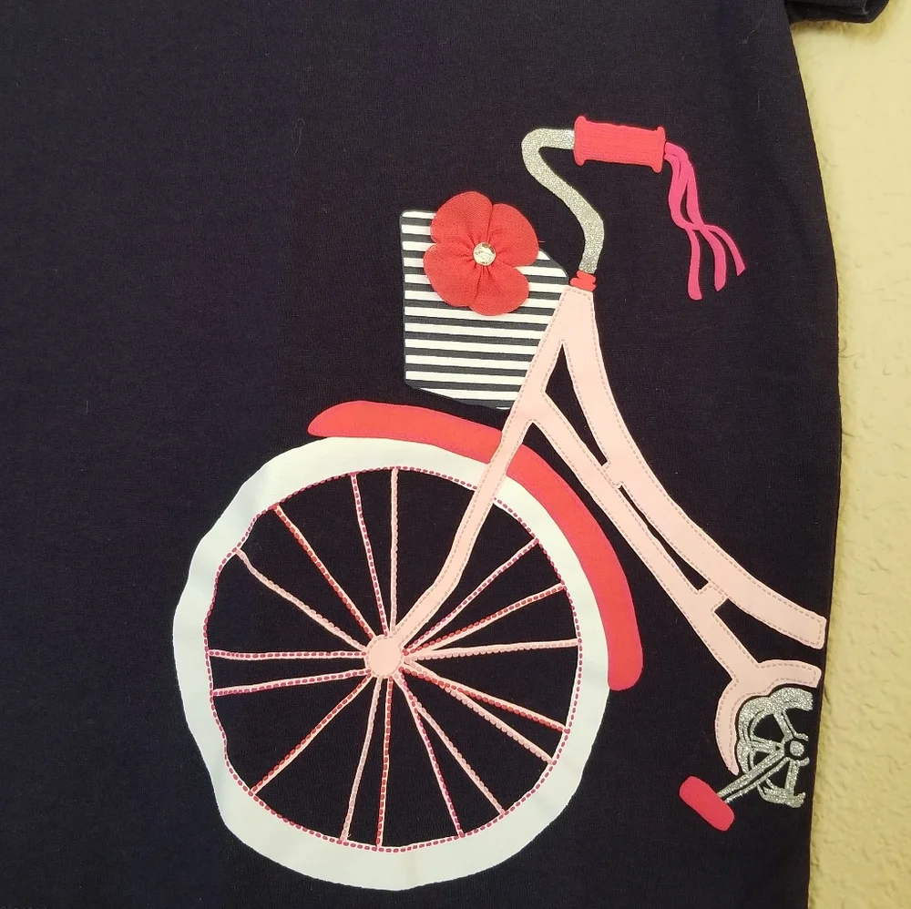 Gymboree Bike Boquet Tee Girls size 7